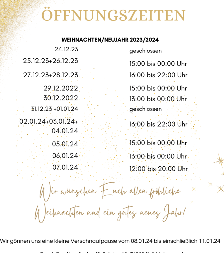 Öffnungzseiten Weihnachten